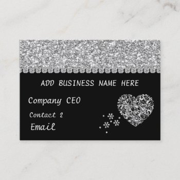 Elegant Bling Multi Purpose Business Card by BusinessCardLounge at Zazzle