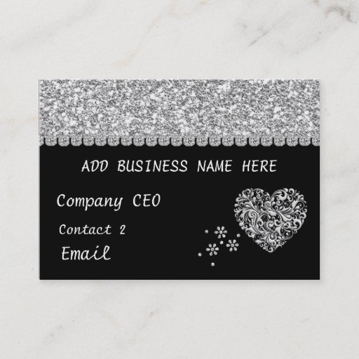 Customizable ELEGANT BLING MULTI PURPOSE Business Card