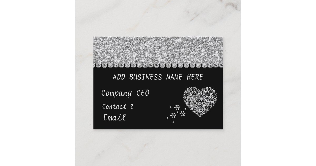 ELEGANT BLING MULTI PURPOSE Business Card | Zazzle