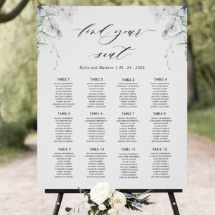 Elegant Bliss, Wedding Seating Chart Sign