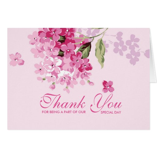 Elegant Bloom Flowers Thank you card | Zazzle