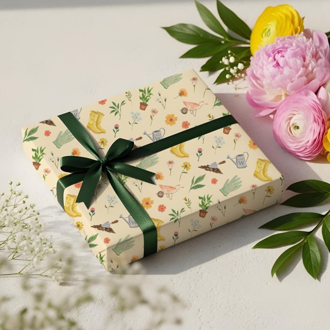 Elegant Blooming Floral Botanical Garden Girly Wrapping Paper (Elegant Blooming Floral Botanical Garden Girly Wrapping Paper)