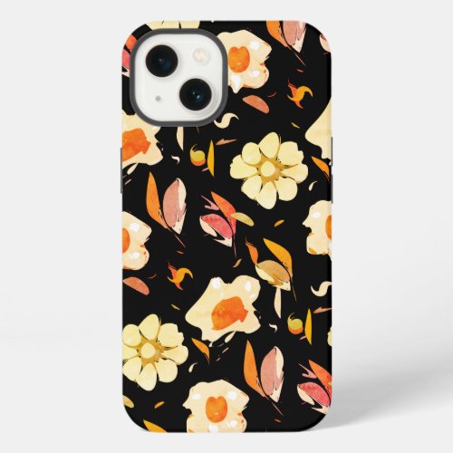 Elegant Blooms in Abstract Floral Elegance  iPhone 13 Case