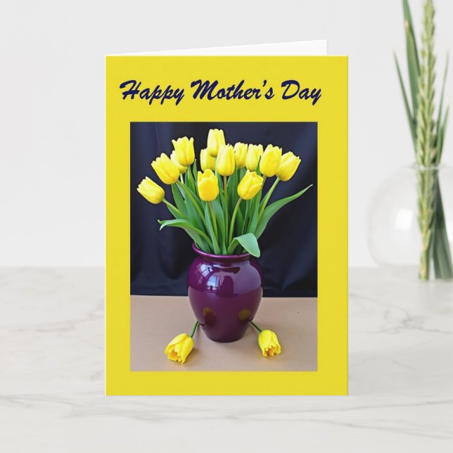 Elegant Blooms Mothers Day Card (Front)