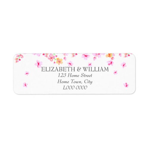 Elegant Blossom Address Label