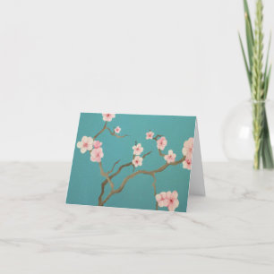 Elegant Blossom Letterpress Thank You Card