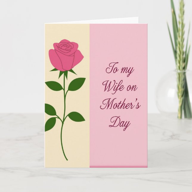 Elegant Blossom Mothers Card (Front)