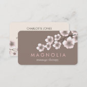 Elegant Blossom Pink Chic Zen Business Card (Front/Back)
