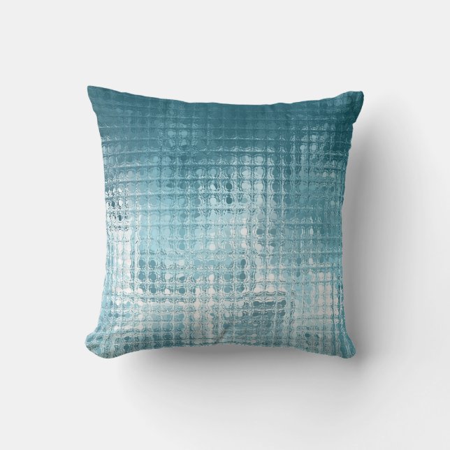 Elegant Blue Abstract: Beautiful Background Throw Pillow (Front)