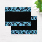 Elegant blue and black damask blank (Desk)