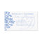 Elegant Blue and Cream Damask Letter D