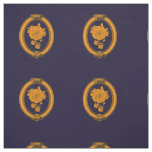 Elegant Blue and Gold Fabric