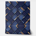 Elegant Blue and Gold Geometric