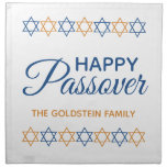 Elegant Blue And Gold Matzoh Cover For Passover Cloth Napkin at Zazzle