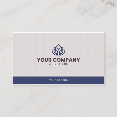 Elegant Blue and gray business card