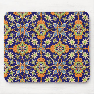 Elegant Blue and Orange Mousepad