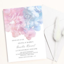 Elegant blue and pink smoke Baby Gender Reveal