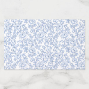 Elegant Blue and White Chinoiserie Floral Wedding Envelope Liner