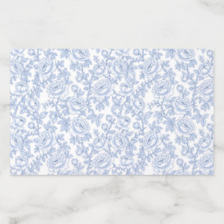 Elegant Blue and White Chinoiserie Floral Wedding  Envelope Liner