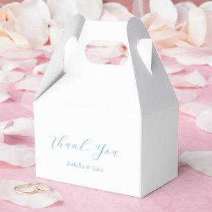 Elegant Blue and White Coastal Chic Wedding Favor Boxes