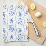 Elegant Blue and White Floral Kitchen Towel<br><div class="desc">Bring timeless elegance to your kitchen with this blue and white chinoiserie kitchen towel, featuring a delicate, hand-painted inspired pattern that blends classic charm with modern style. Perfect for everyday use or seasonal decorating, this elegant dish towel adds a touch of artistry to your home while keeping things practical. Personalize...</div>