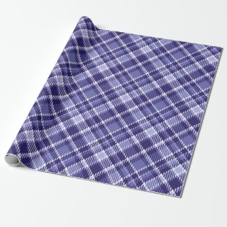 Elegant Blue And White Scottish Tartan Pattern