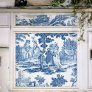 Elegant Blue and White Vintage French Toile Tissue Paper