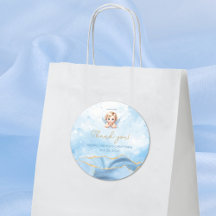 Elegant Blue Angel Boy Baptism Christening