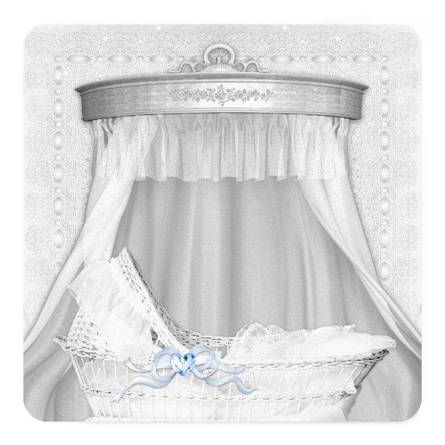 blue bassinet