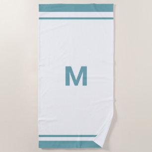 Elegant Blue Beach Towel