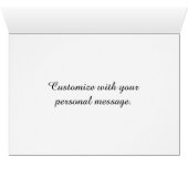 Elegant blue black fade Congratulations card (Inside Horizontal (Bottom))