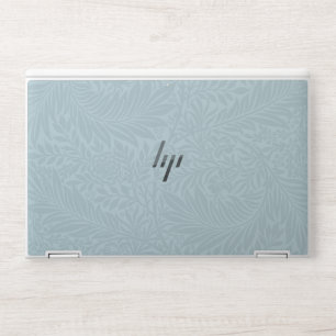 Elegant Blue Boho Botanical Pattern Monogram HP Laptop Skin