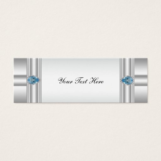 Customizable Elegant Blue Bomboniere Tags Business Card Templates