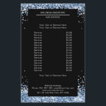 Elegant Blue both sides Flyer<br><div class="desc">An elegant and refined design with a digital image made of silver-lilac glass. Note: The production process does not use a real film,  only the color is printed thoroughly. Add your data,  logo,  company details and pictures in minutes.</div>