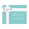 Elegant Blue Bridal Shower Thank You Card
