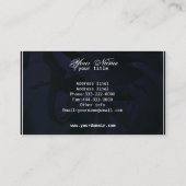 Elegant Blue Business Cards (Back)
