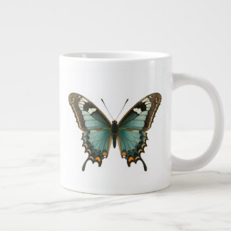 Elegant Blue Butterfly Coffee Mug