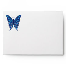 Elegant Blue Butterfly Quinceañera