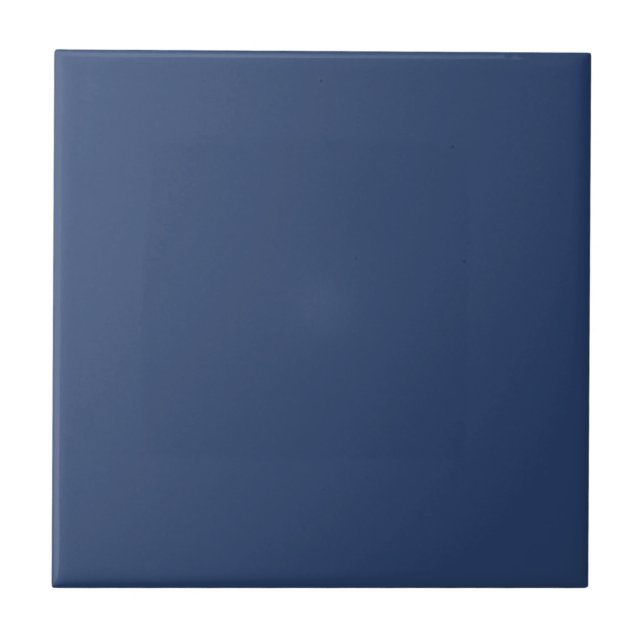 Elegant Blue Ceramic Tile (Front)
