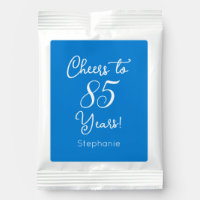 Elegant Blue Cheers to 85 Years 85th Birthday