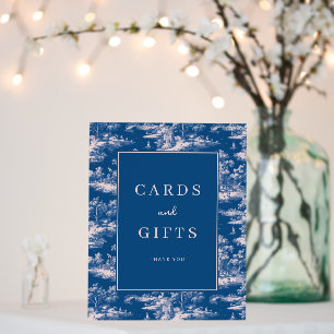 Elegant Blue Chinoiserie Thank You Card Foam Board