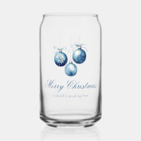 Elegant Blue Christmas Party Custom Company