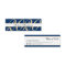 Elegant blue classic insert card graduation name