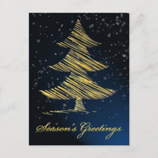 elegant blue Corporate Greeting PostCards