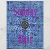 Elegant Blue denim motif vector print pattern art (Front)