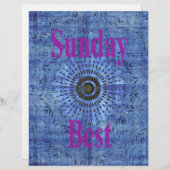 Elegant Blue denim motif vector print pattern art (Front/Back)