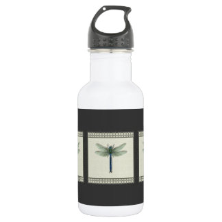 Elegant Blue Dragonfly Stainless Steel Water Bottle