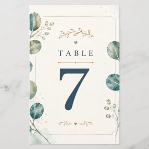 Elegant Blue Eucalyptus Watercolor Flyer