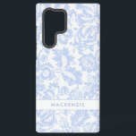 Elegant Blue Floral Botanical Samsung Galaxy S22 Ultra Case<br><div class="desc">Elegant Blue Floral Botanical Samsung Galaxy S22 Ultra Case.</div>