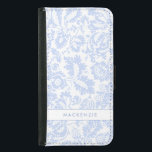 Elegant Blue Floral Botanical Samsung Galaxy S5 Wallet Case<br><div class="desc">Elegant Blue Floral Botanical Samsung Galaxy S5 Wallet Case.</div>
